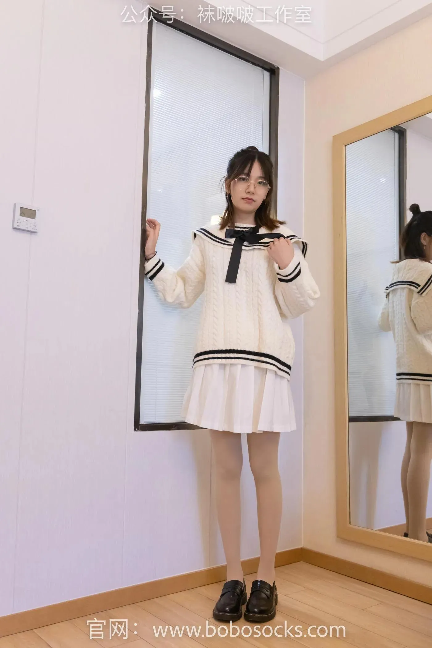 [BoBoSocks袜啵啵]NO.117 小甜豆-黑皮鞋、厚肉丝 [135P]插图6